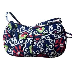 Vera Bradley Vibrant Sun Valley Small Crossbody Purse Handbag zip closure